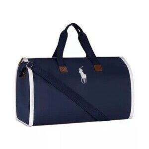 Ralph Lauren Navy/ White Limited Edition Novelty Boston 2-in-1 Bag